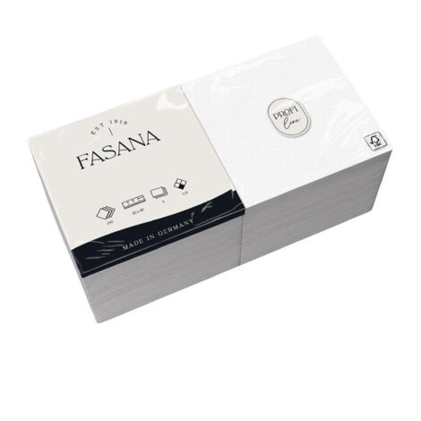 Serviette en Papier Professionnelle 3 Plis Blanche 400 mm Lot de 1000 - Fasana