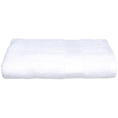 Serviette Éponge 100x150cm 450gr, Couleur Blanc.