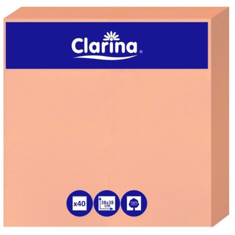 Serviette gastronomique 38x38 Punta Peach 40