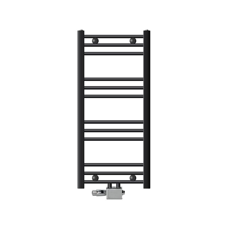 Luxebath - ecd Germany Radiateur Design Sahara Non Electrique - 400 x 800 mm - Anthracite - Connexion Central - avec Kit de Raccordement Universal et