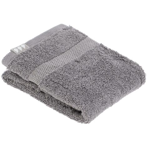 Serviette invite 30x50 cm 100% coton - gris - Tendance