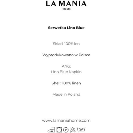 Serviette Lino Bleu