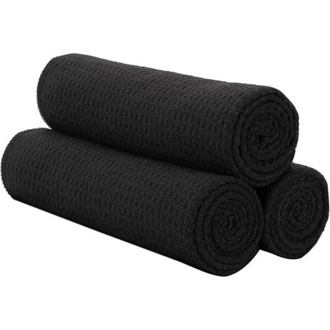 Serviette Microfibre - 40 cm x 68 cm - Pour Gym Yoga Tennis - Séchage Rapide - 3 Pièces