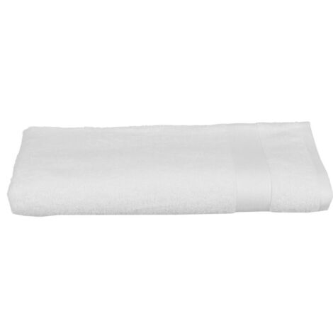 Serviette ou drap de bain 100 x 150 cm Couleur moderne blanc