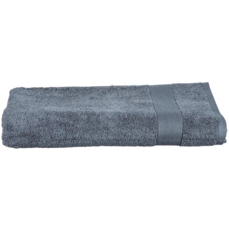 Serviette ou drap de bain 100 x 150 cm Couleur moderne gris fonce