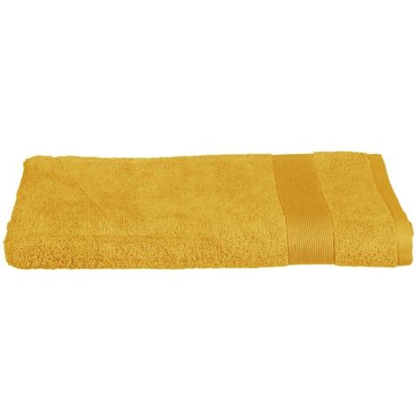 Serviette ou drap de bain 100 x 150 cm Couleur moderne ocre