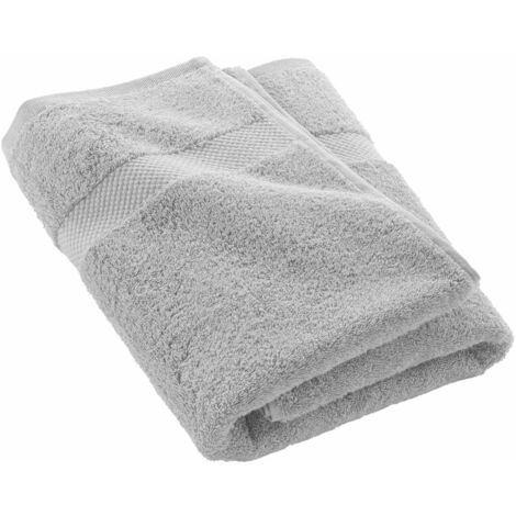 Serviette ou drap de douche 70 x 130 cm Elegante gris perle