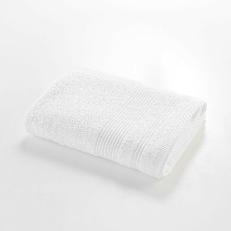 Douceur D'intérieur - Serviette ou drap de douche 70 x 130 cm Tendresse blanc