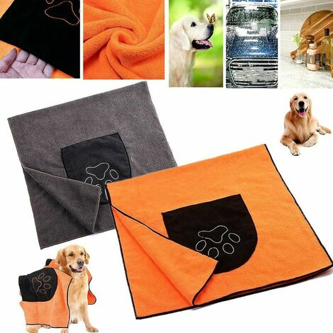 Serviette De Bain Pour Animaux De Compagnie, Serviettes En