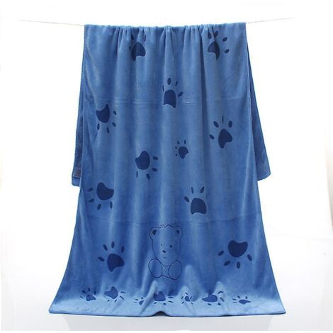 serviette Pour Chien (bleue), Serviette Pour Chien  Schage Rapide En Microfibre, Serviette De Schage Pour Chien, Serviette Pour Chien Super Absorb