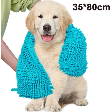 Serviette pour les Chiens – super absorbant à revêtir pour chiens – séchage rapide & lavable à la machine – Chien Microfibre Serviette de Chien Serviette de bain – Animal de compagnie Microfibre Se