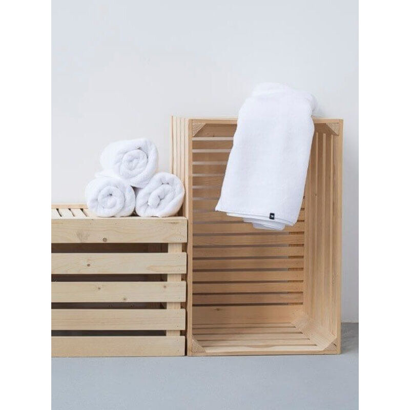 Serviette pur coton - 500g (blanche) 70/140 cm - L