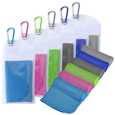 Serviette rafraîchissante (101,6 cm x 30,5 cm), serviette glacée, serviette en microfibre, serviette douce et respirante pour le yoga et le sport
