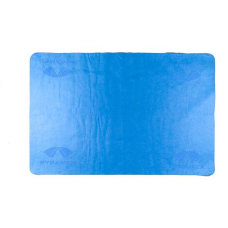Serviette rafraîchissante réutilisable, bleue, 66 x 43 cm