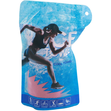 Serviette Rafraîchissante Ultra Respirante pour Sport et Fitness (Magenta)