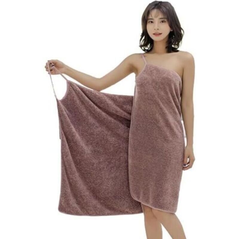 Serviette Robe à Bretelles Serviette de Bain en Microfibre Séchage Rapide Peignoir de Bain Femme Robe de Bain Robe de bre Drap de Bain Serviettes de