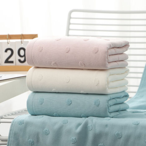 Serviette visage adulte unie, absorbante et résistante, en coton gaze, lot de 3. Idéale pour le bain, les mains, le visage, la salle de sport et le spa.