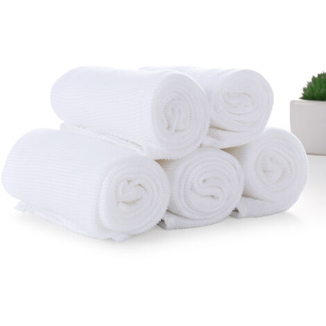 Serviettes de bain blanches pour hôtel et salle de bains