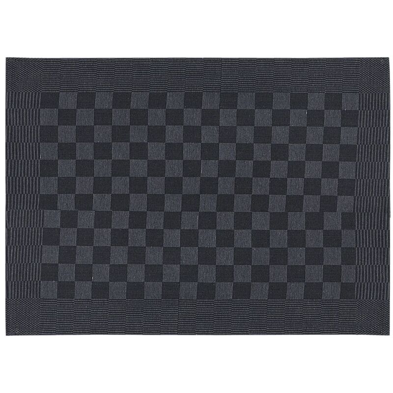 Vidaxl - Serviettes de cuisine 20 pcs noir et gris 50x70 cm coton Noir et gris