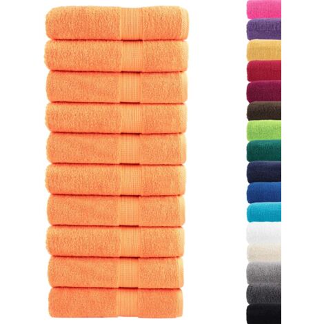 Serviettes de douche de qualité supérieure SOLUND 10 pcs orange CFW115364