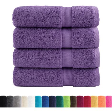 Serviettes de douche de qualité supérieure SOLUND 4 pcs violet CFW720188