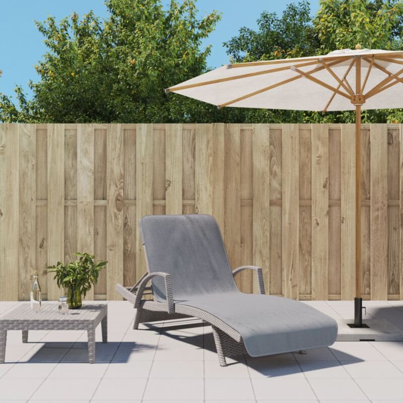 Serviettes de plage 2 pcs gris 75x200 cm tissu 400 GSM