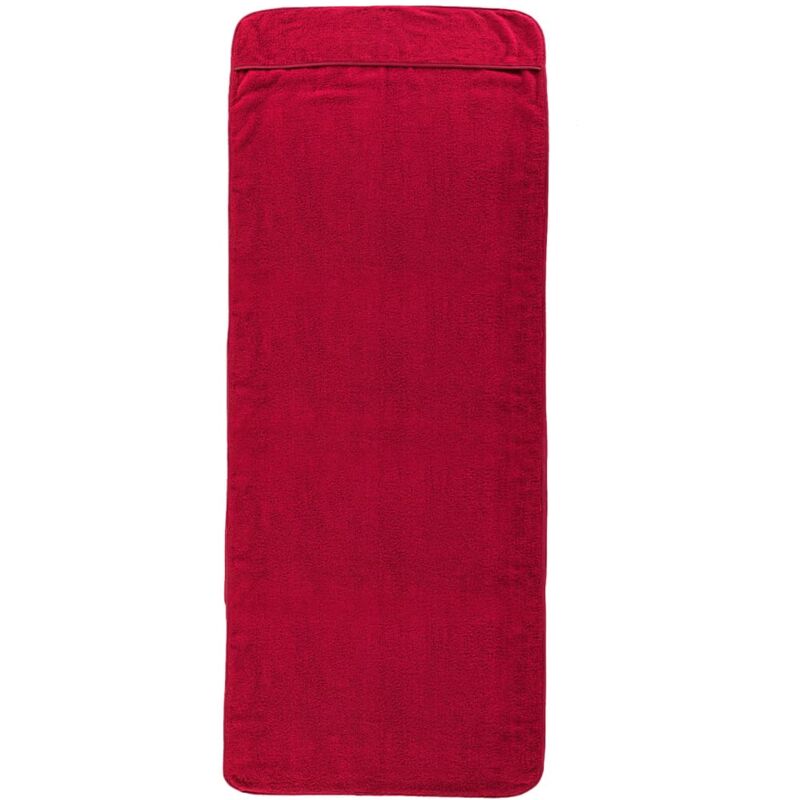 Vidaxl - Serviettes de plage 2 pcs bordeaux 60x135 cm tissu 400 gsm