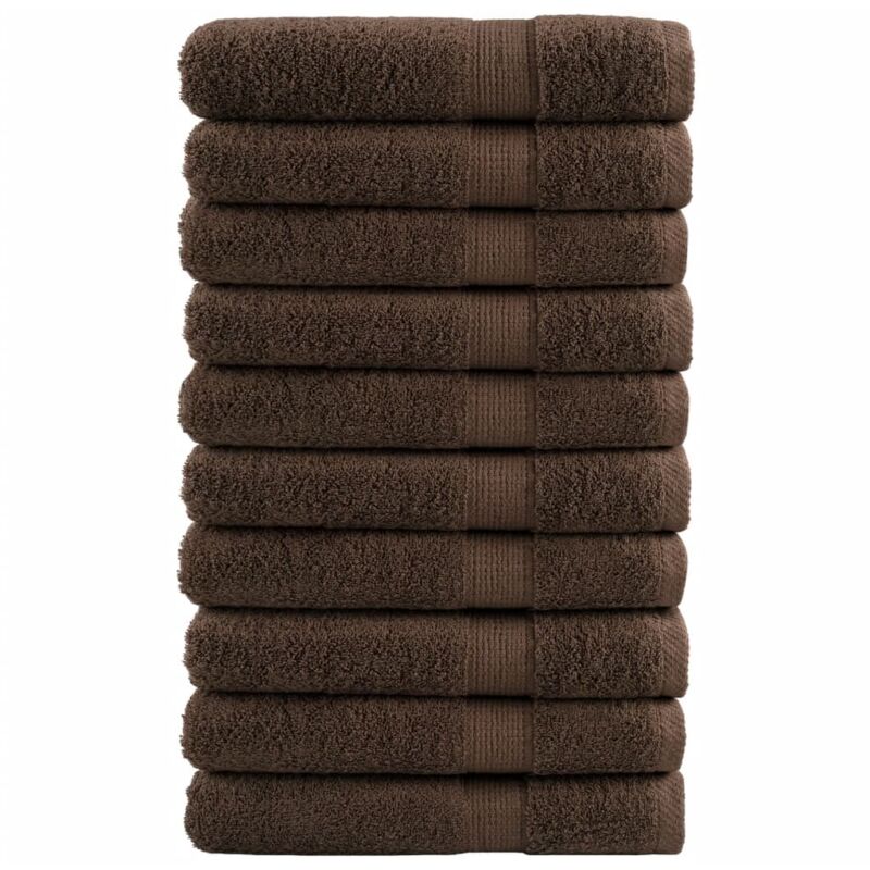 Serviettes de qualité supérieure SOLUND 10 pcs marron 600 g/m²