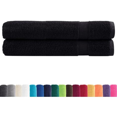 Serviettes de qualité supérieure SOLUND 2 pcs noir 600 g/m² CFW716881