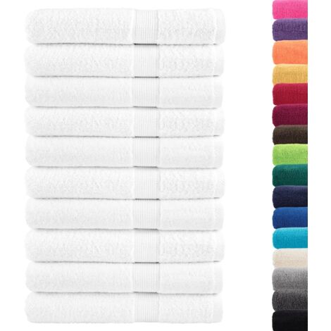 Serviettes de sauna de qualité supérieure SOLUND 10 pcs blanc CFW741420