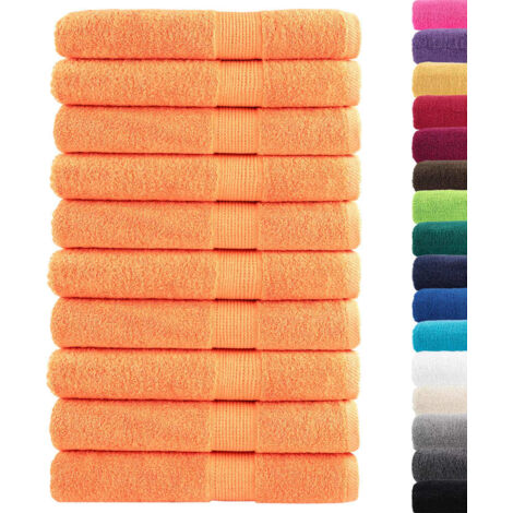 Serviettes de sauna de qualité supérieure SOLUND 10 pcs orange CFW155502