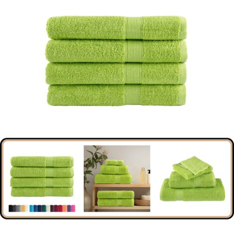 Serviettes de sauna de qualité supérieure SOLUND 4 pcs 600 g/m² - Serviettes De Sauna - Serviettes De Bain - Serviettes En Coton - Serviettes Hygiéniques - Serviettes Absorbantes