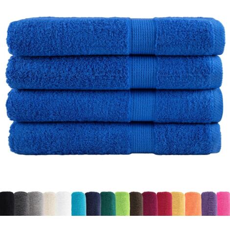 Serviettes de sauna de qualité supérieure SOLUND 4 pcs bleu CFW994388