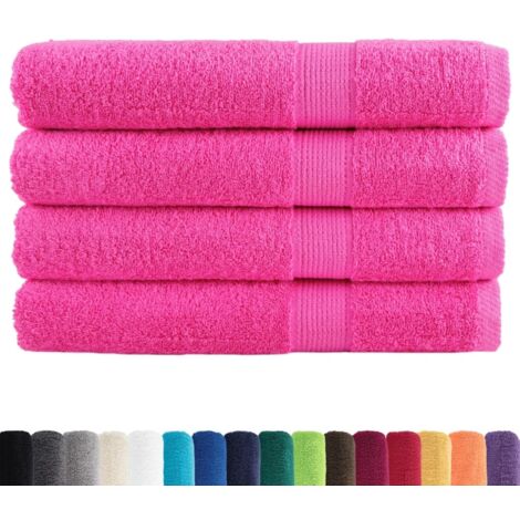 Serviettes de sauna de qualité supérieure SOLUND 4 pcs rose CFW737269