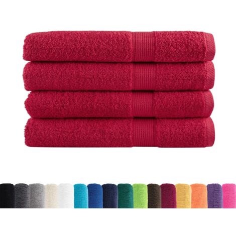 Serviettes de sauna de qualité supérieure SOLUND 4 pcs rouge CFW267415
