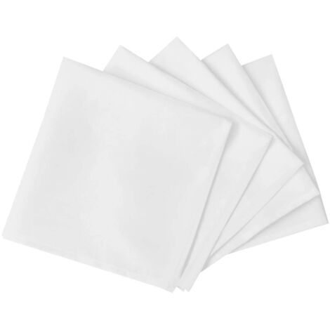 Serviettes de table 50 pcs Blanc 50x50 cm CFW518929