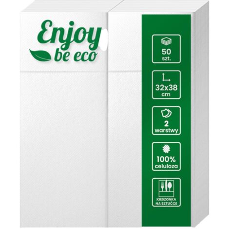 Serviettes de table avec poche à couverts 32 x 38 cm, 2 cm de largeur, blanches, 50 pièces. Profitez-en 