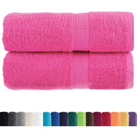Serviettes de toilette Premium SOLUND 2 pièces Rose 30 x 30 cm 600 g/m² CFW775004