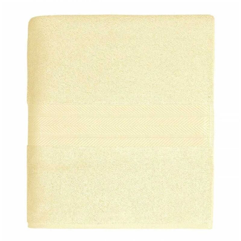 Linge de bain en coton moelleux 550gr/m² Ecru 100 x 150 cm - Ecru