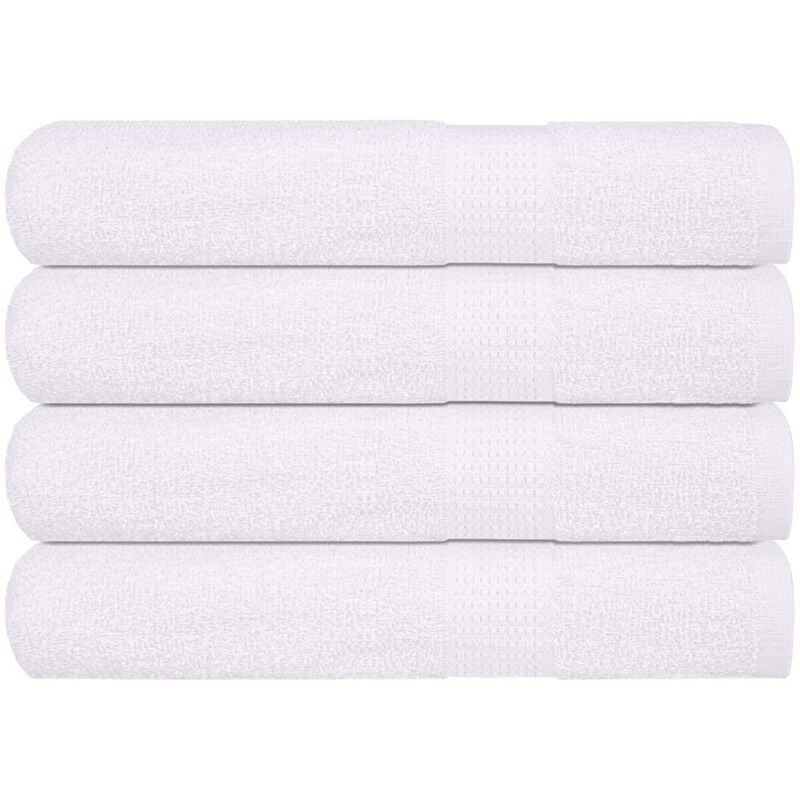 Vidaxl - Serviettes de sauna 4 pcs blanc 80x200 cm 360 g/m² 100% coton
