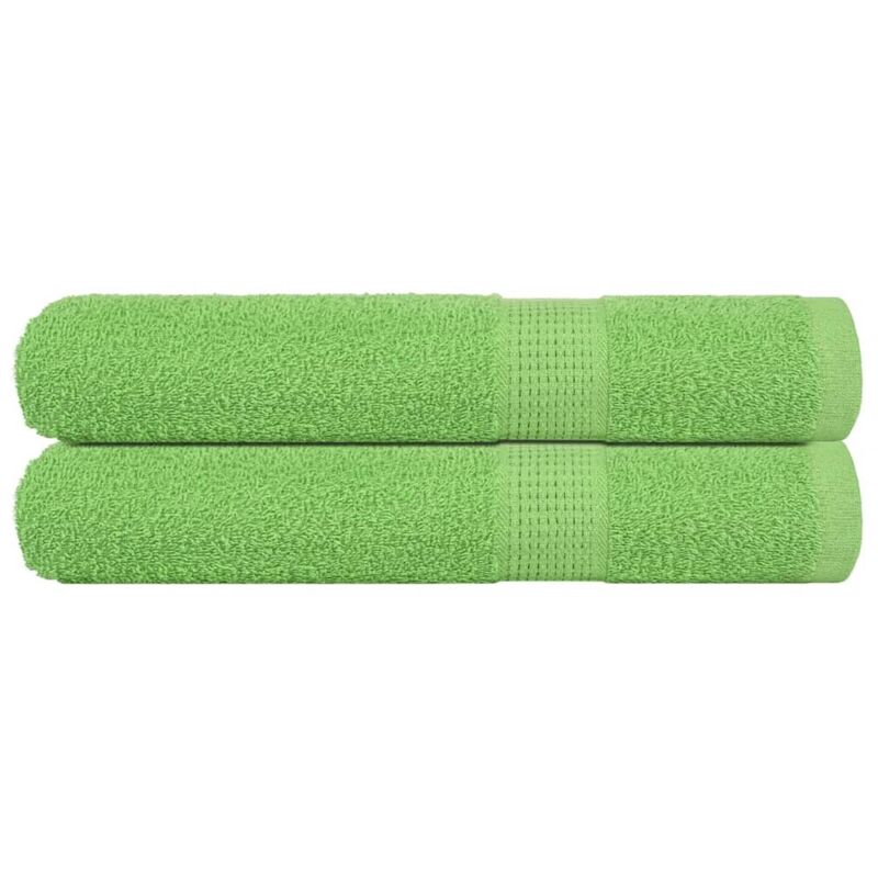 Vidaxl - Serviettes de sauna 2 pcs vert pomme 80x200 cm 100% coton