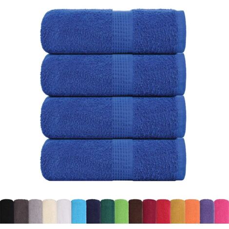 Serviettes de visage 4 pcs bleu 30x30 cm 360 g/m² 100% coton CFW934114