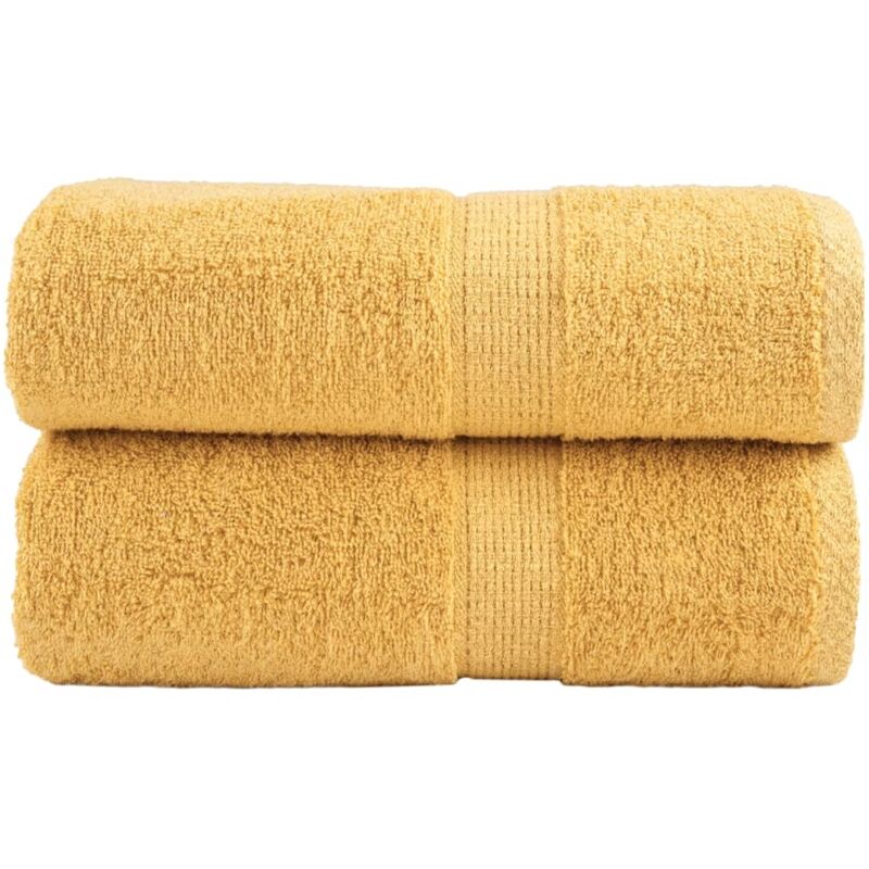 Serviettes de toilette premium solund 2 pièces Or 30 x 30 cm 600 g/m²