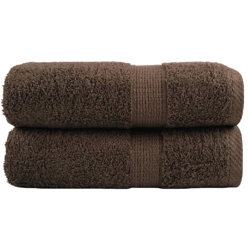 Serviettes de toilette premium solund 2 pièces Marron 30 x 30 cm 600 g/m²