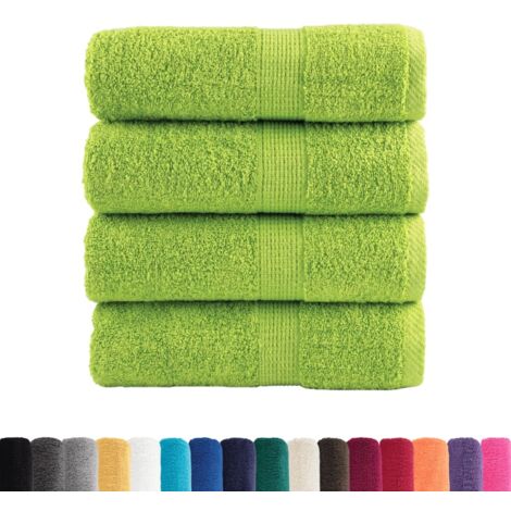 Serviettes de visage de qualité sup. SOLUND 4 pcs vert pomme CFW774214