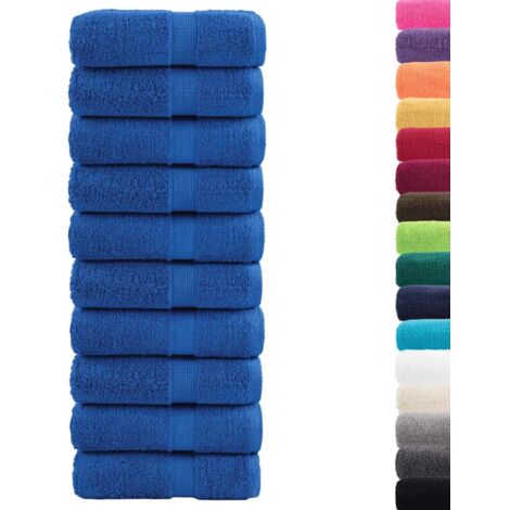 Serviettes de visage de qualité supérieure SOLUND 10 pcs bleu CFW714023