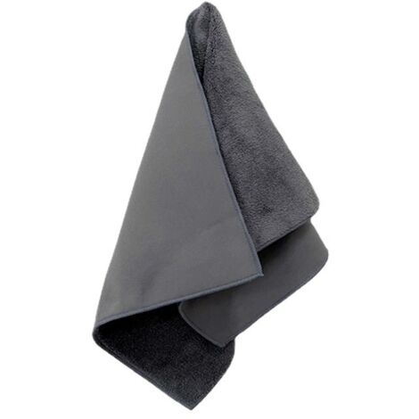 Serviettes de voiture en daim, lot de 4 (4 tailles différentes), absorbantes, non collantes