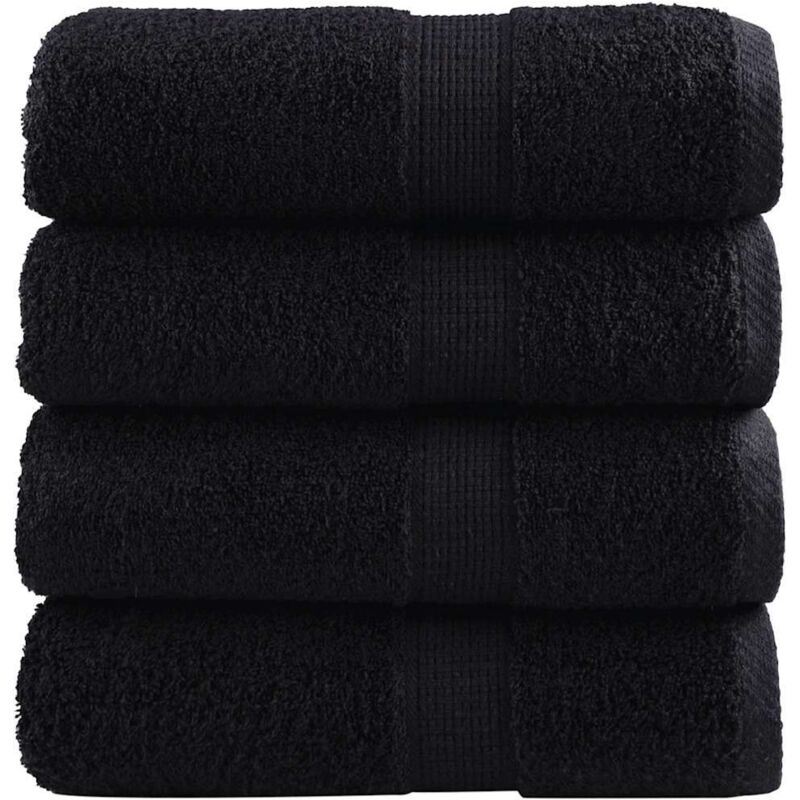 Serviettes d'invité de qualité supérieure SOLUND 4 pcs noir