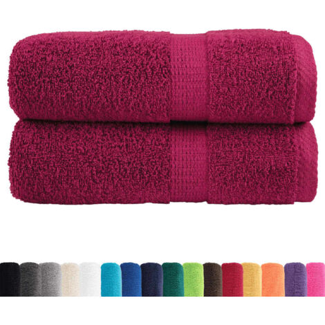 Serviettes d'invité de qualité supérieure SOLUND 2 pcs bordeaux CFW495651