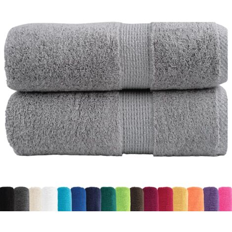 Serviettes d'invité de qualité supérieure SOLUND 2 pcs gris CFW228511